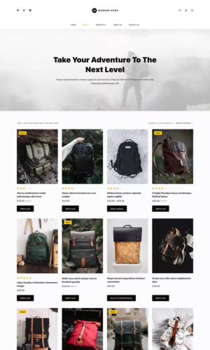 Outdoor Online Store Blocksy Pro